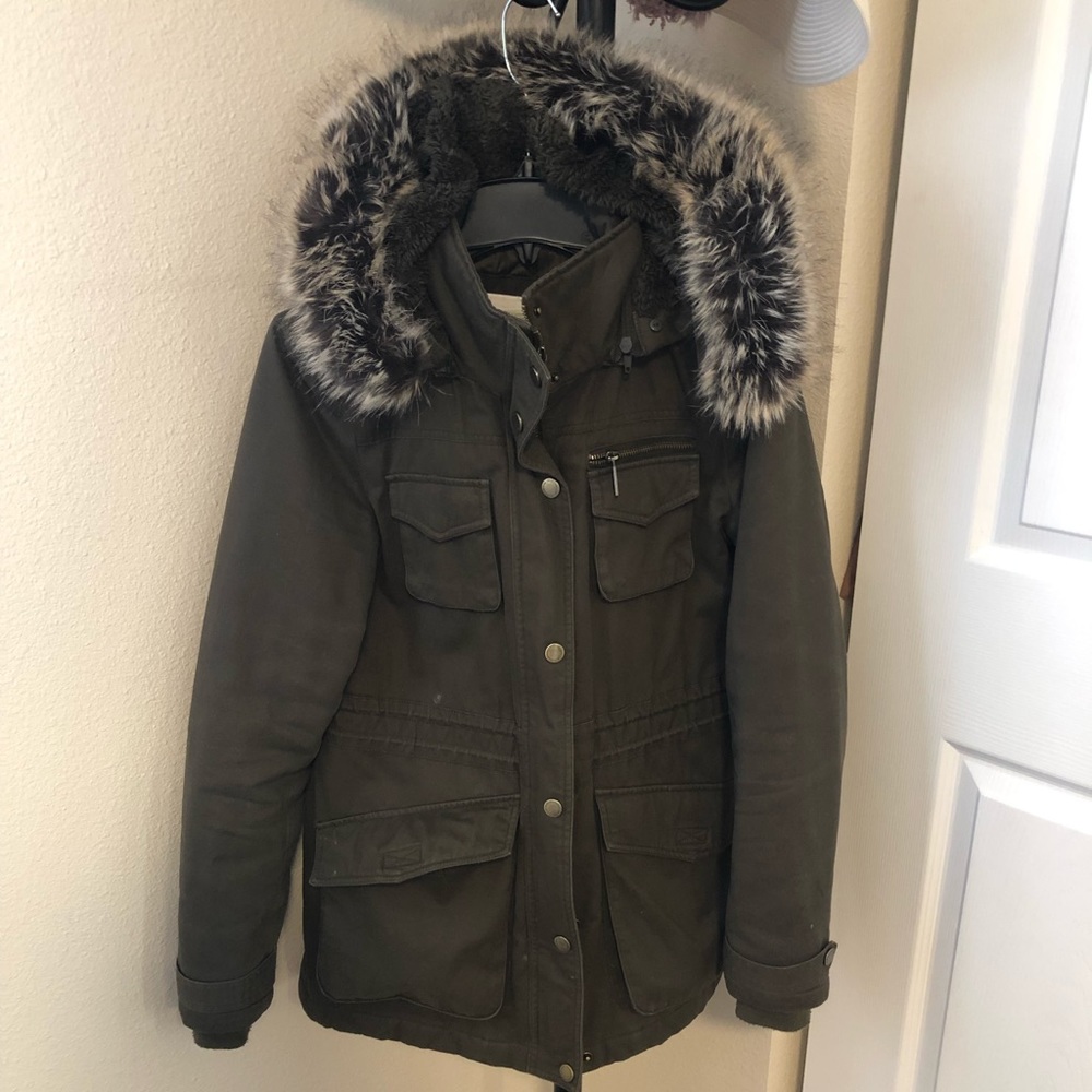 BCBG Army Green Coat (small)